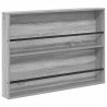 Regał na gazety z półką 2 pcs Szary Sonoma 100 x 12 x 70 cm