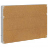 Regał na gazety z półką 2 pcs Szary Sonoma 100 x 12 x 70 cm