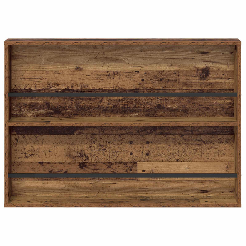 Regał na gazety z półką Stare drewno 100 x 12 x 70 cm