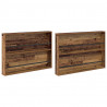 Regał na gazety z półką 2 pcs Stare drewno 100 x 12 x 70 cm