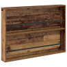 Regał na gazety z półką 2 pcs Stare drewno 100 x 12 x 70 cm