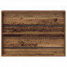 Regał na gazety z półką 2 pcs Stare drewno 100 x 12 x 70 cm