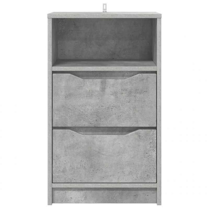 Szafki nocne z szufladą 2 pcs Betonowy szary 40 x 30 x 467 cm