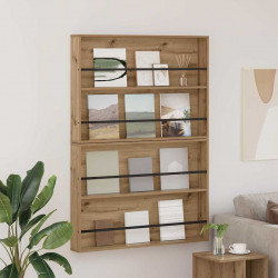 Regał na gazety 2 pcs Dąb rzemieślniczy 100 x 12 x 70 cm