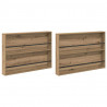 Regał na gazety 2 pcs Dąb rzemieślniczy 100 x 12 x 70 cm