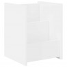 Regał na gazety Biały 35 x 35 x 45 cm Materiał drewnopochodny