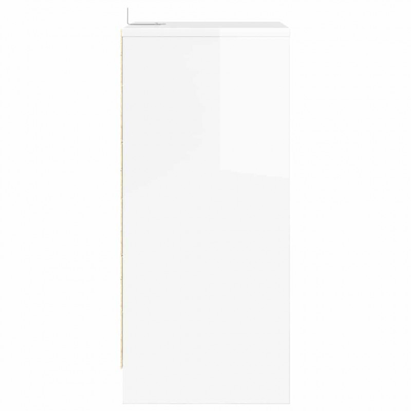Szafki nocne 2 pcs Wysoki połysk biały 40 x 30 x 467 cm