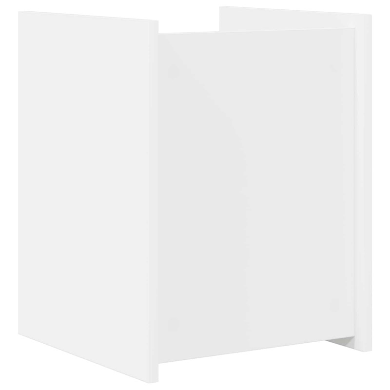 Regał na gazety Biały 35 x 35 x 45 cm Materiał drewnopochodny