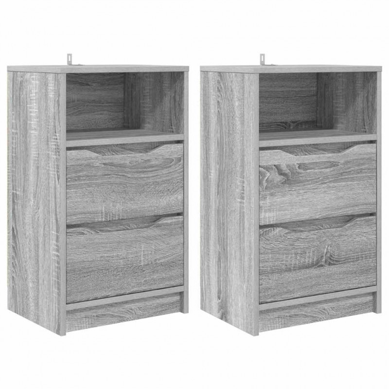 Szafki nocne z szufladą 2 pcs Szary Sonoma 40 x 30 x 467 cm