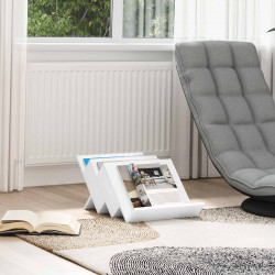 Regał na gazety Biały 53 x 40 x 28.5 cm Materiał drewnopochodny