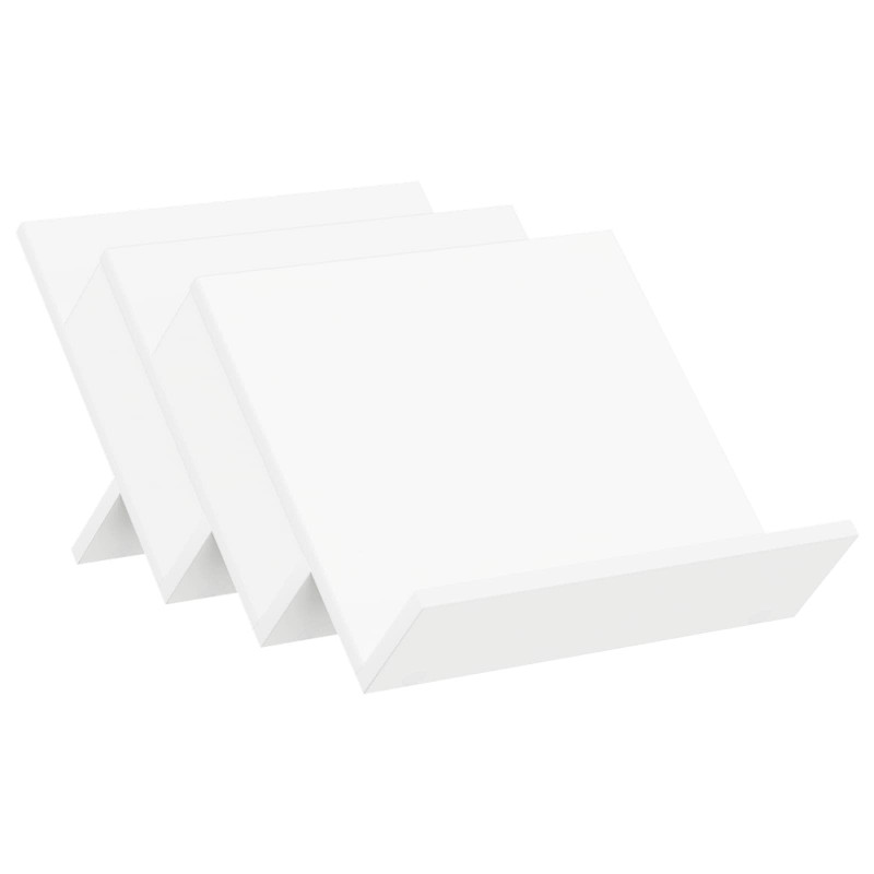 Regał na gazety Biały 53 x 40 x 28.5 cm Materiał drewnopochodny