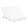 Regał na gazety Biały 53 x 40 x 28.5 cm Materiał drewnopochodny