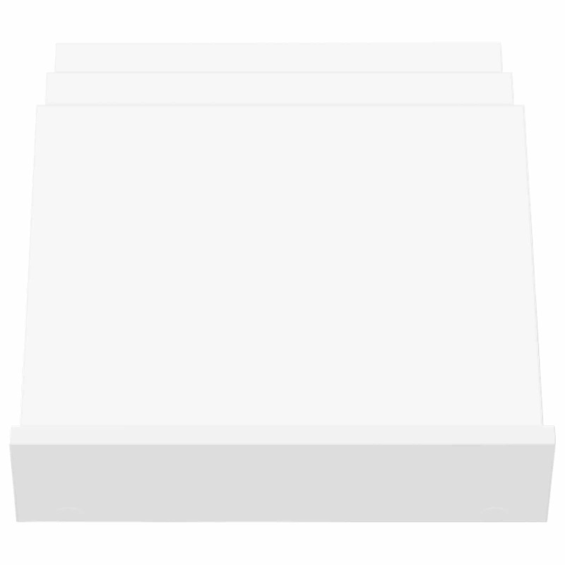 Regał na gazety Biały 53 x 40 x 28.5 cm Materiał drewnopochodny