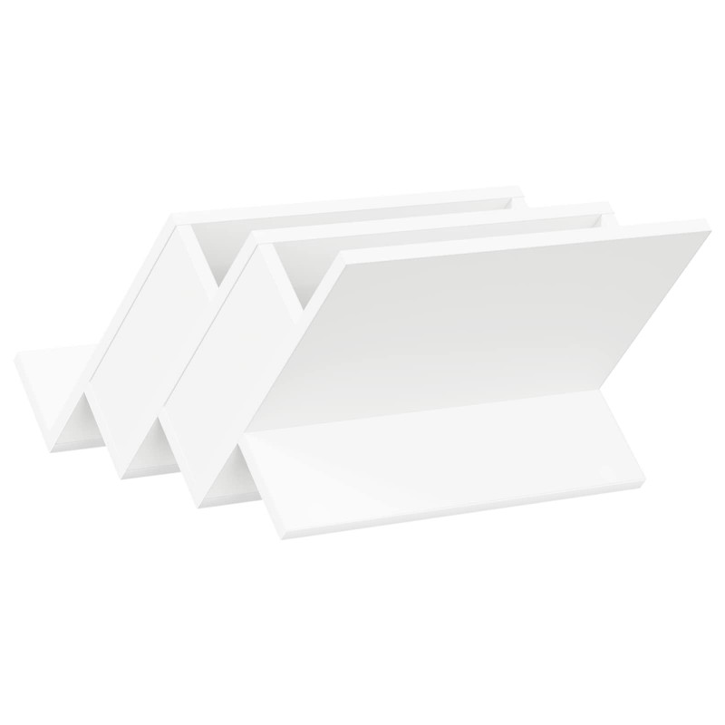 Regał na gazety Biały 53 x 40 x 28.5 cm Materiał drewnopochodny