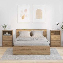 Szafki nocne 2 pcs Dąb rzemieślniczy 40 x 30 x 467 cm