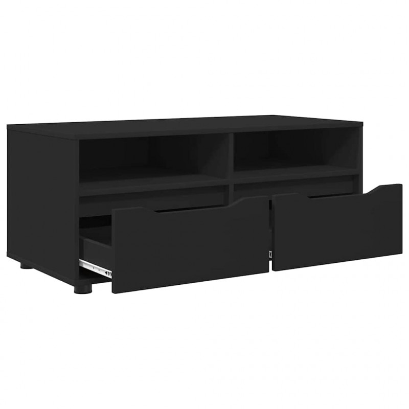 Szafka pod telewizor z szufladą Czarny 100 x 48 x 43 cm