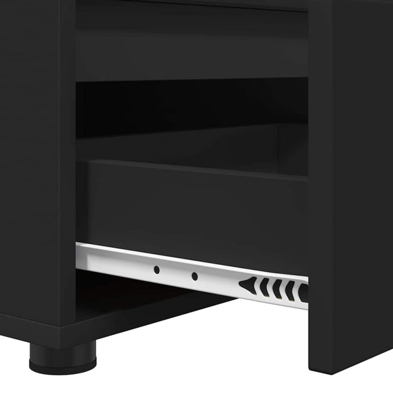 Szafka pod telewizor z szufladą Czarny 100 x 48 x 43 cm