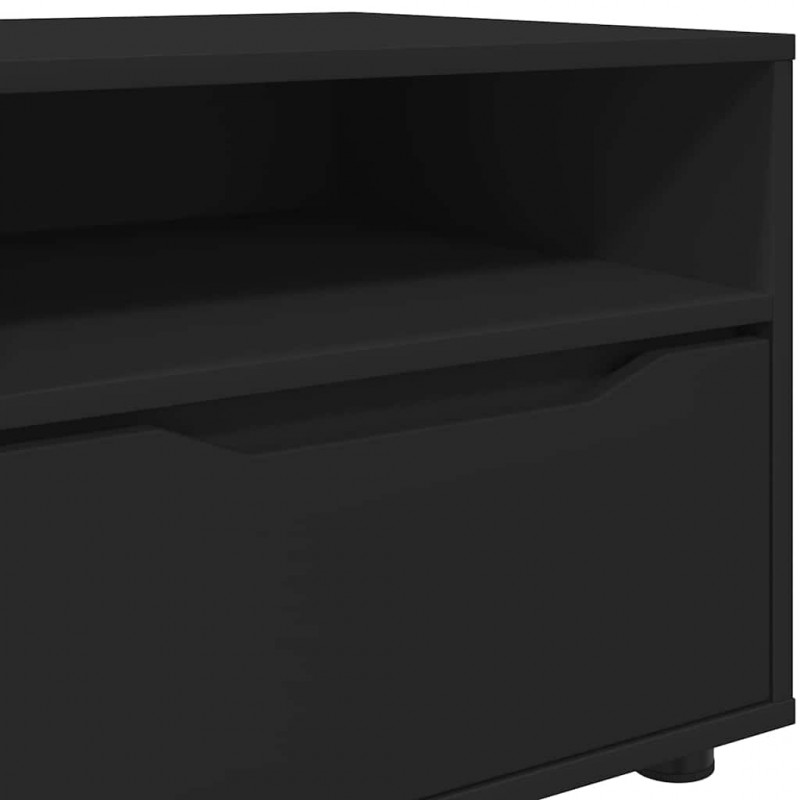 Szafka pod telewizor z szufladą Czarny 100 x 48 x 43 cm