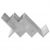 Regał na gazety z półką Szary beton 53 x 40 x 28.5 cm