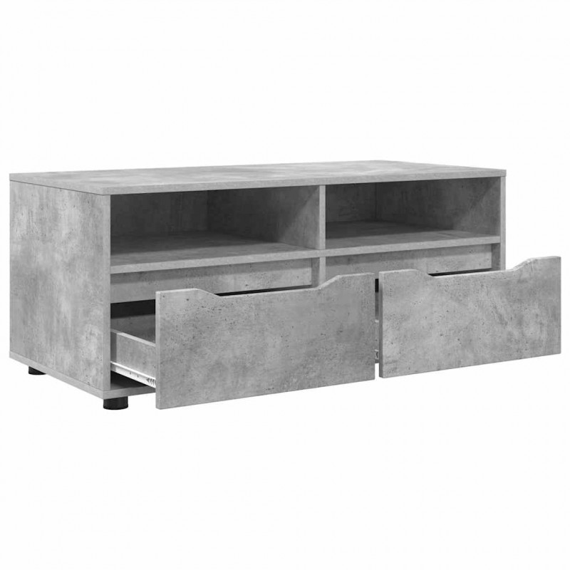 Szafka pod telewizor z szufladą Betonowy szary 100 x 48 x 43 cm