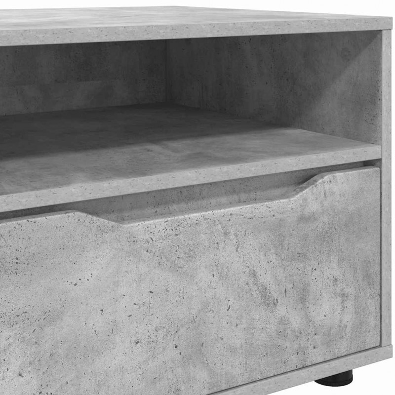 Szafka pod telewizor z szufladą Betonowy szary 100 x 48 x 43 cm