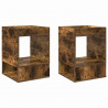 Stolik końcowy 2 pcs Dąb wędzony 40 x 40 x 56 cm