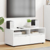 Szafka pod telewizor Wysoki połysk biały 100 x 48 x 43 cm