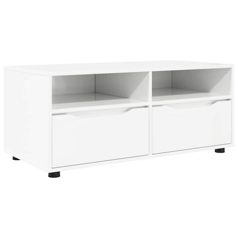 Szafka pod telewizor Wysoki połysk biały 100 x 48 x 43 cm