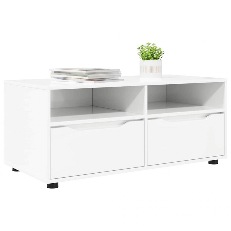 Szafka pod telewizor Wysoki połysk biały 100 x 48 x 43 cm