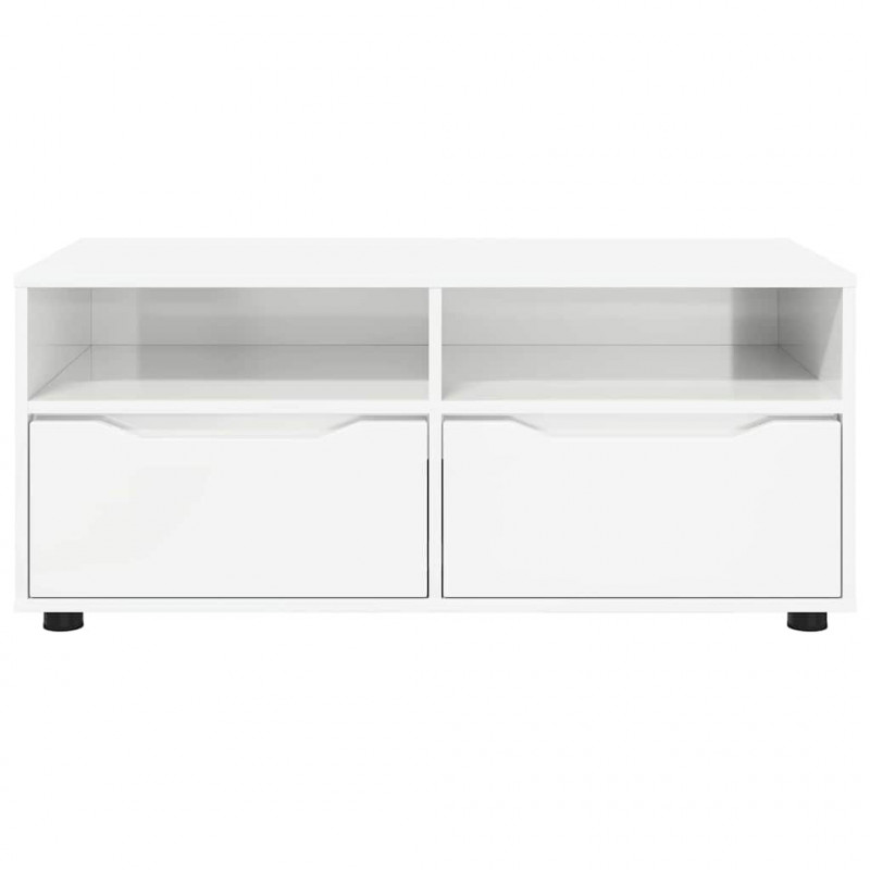 Szafka pod telewizor Wysoki połysk biały 100 x 48 x 43 cm