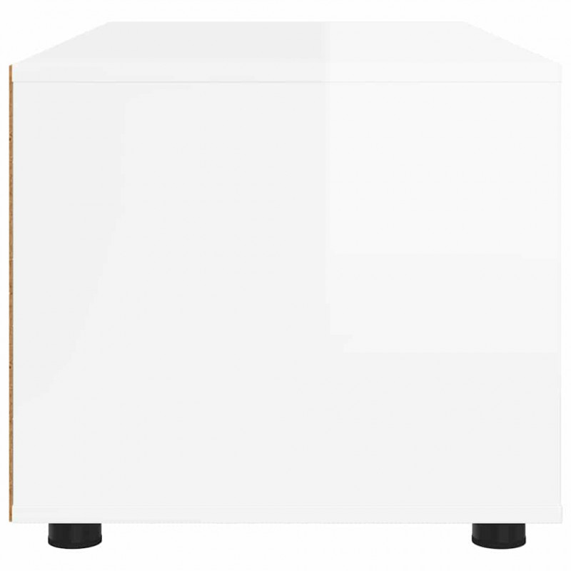 Szafka pod telewizor Wysoki połysk biały 100 x 48 x 43 cm