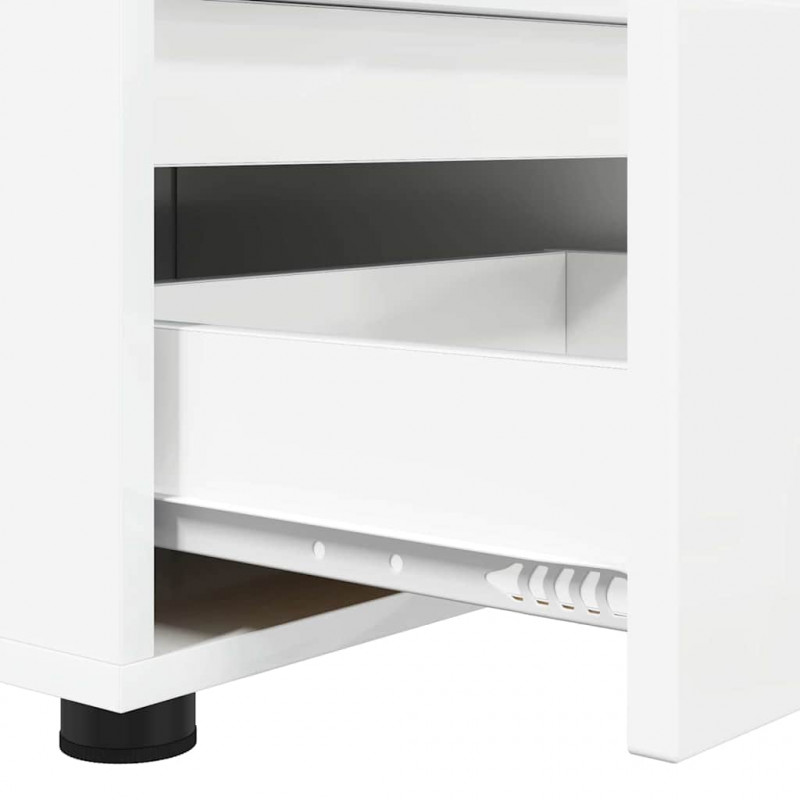Szafka pod telewizor Wysoki połysk biały 100 x 48 x 43 cm