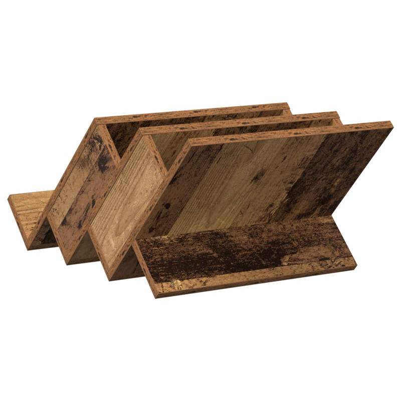Regał na gazety z półką Stare drewno 53 x 40 x 28.5 cm