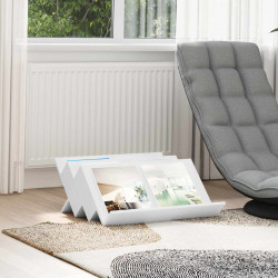 Regał na gazety Biały 65 x 53 x 28,5 cm Materiał drewnopochodny