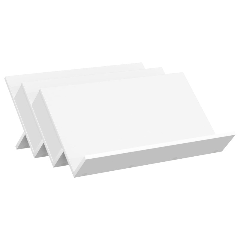 Regał na gazety Biały 65 x 53 x 28,5 cm Materiał drewnopochodny