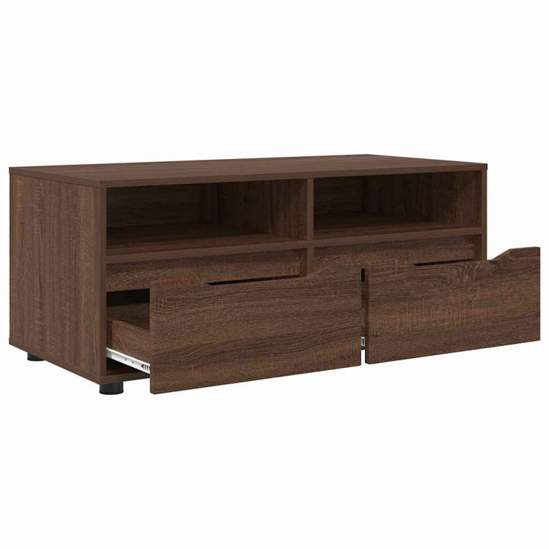 Szafka pod telewizor z szufladą Brązowy dąb 100 x 48 x 43 cm