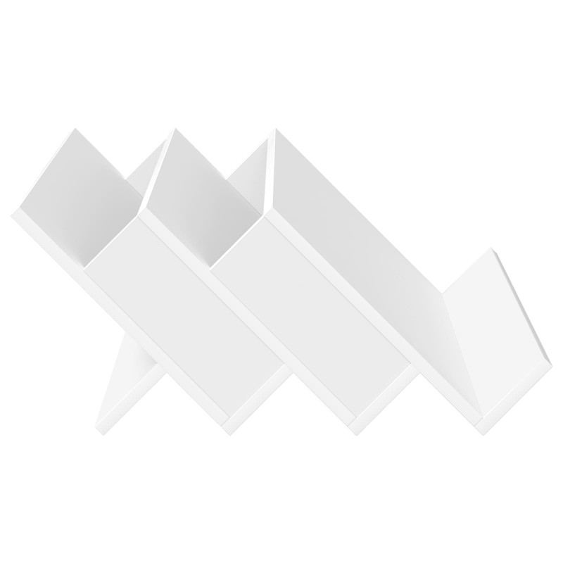 Regał na gazety Biały 65 x 53 x 28,5 cm Materiał drewnopochodny