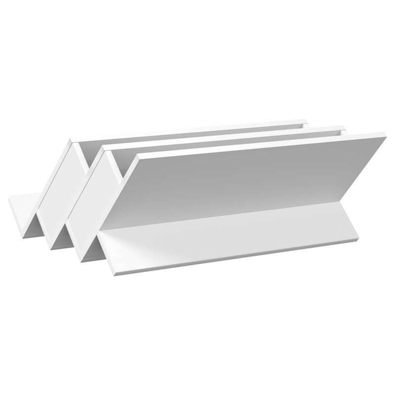 Regał na gazety Biały 65 x 53 x 28,5 cm Materiał drewnopochodny