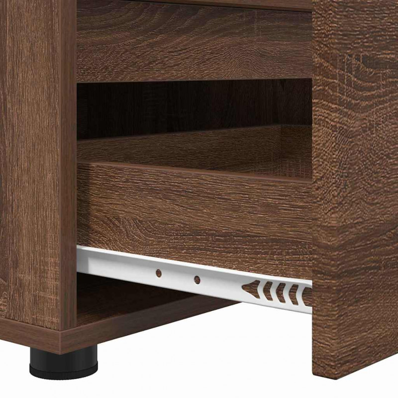 Szafka pod telewizor z szufladą Brązowy dąb 100 x 48 x 43 cm