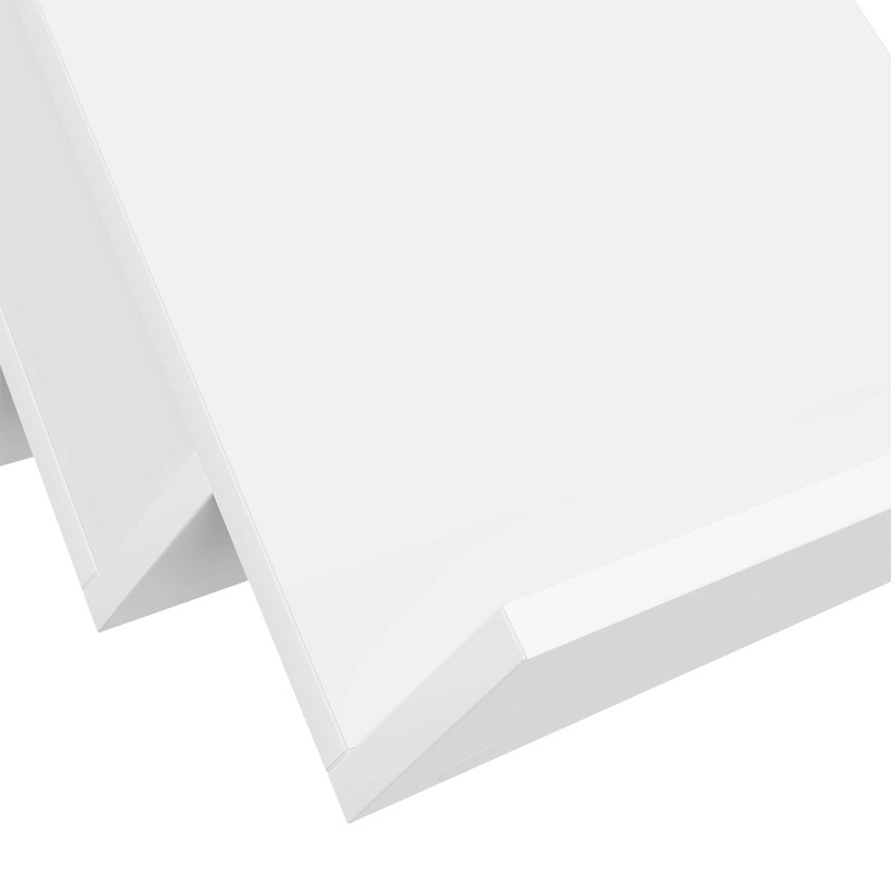 Regał na gazety Biały 65 x 53 x 28,5 cm Materiał drewnopochodny