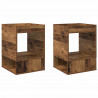 Stolik końcowy 2 pcs Stare drewno 40 x 40 x 56 cm