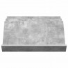 Regał na gazety z półką Szary beton 65 x 53 x 28,5 cm