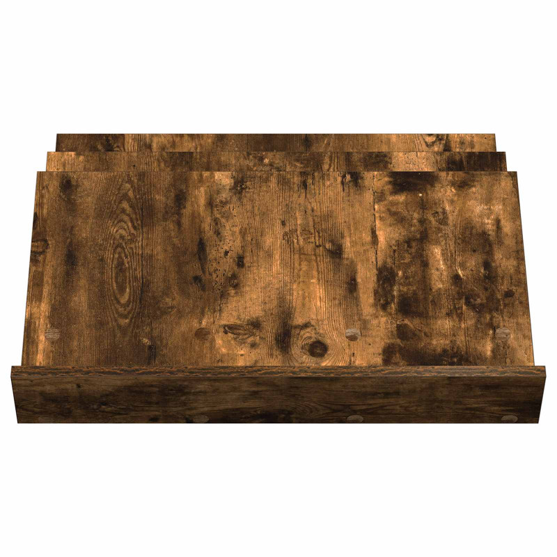 Regał na gazety z półką Dąb wędzony 65 x 53 x 28,5 cm