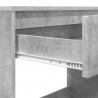 Biurko Betonowy Szary 100 x 50 x 78 cm Drewno inżynieryjne