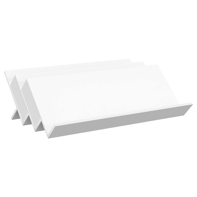 Regał na gazety Biały 90 x 53 x 28,5 cm Materiał drewnopochodny