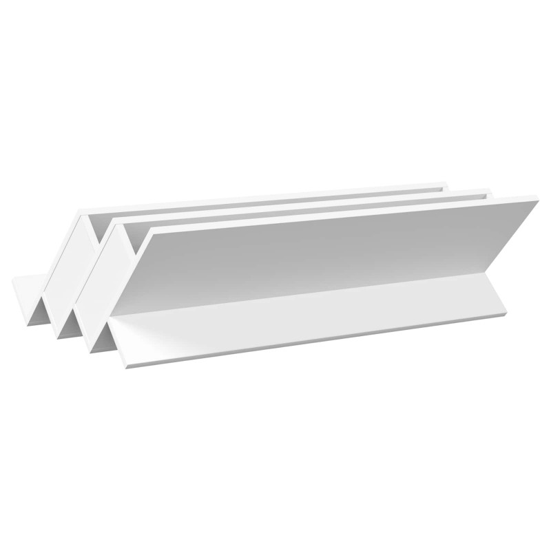 Regał na gazety Biały 90 x 53 x 28,5 cm Materiał drewnopochodny