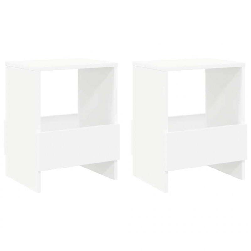 Regał na gazety 2 pcs Biały 35 x 30 x 45 cm