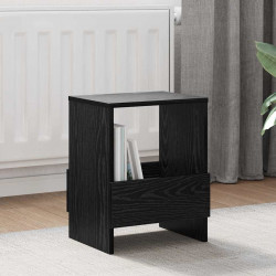Regał na gazety 2 pcs Czarny Dąb 35 x 30 x 45 cm