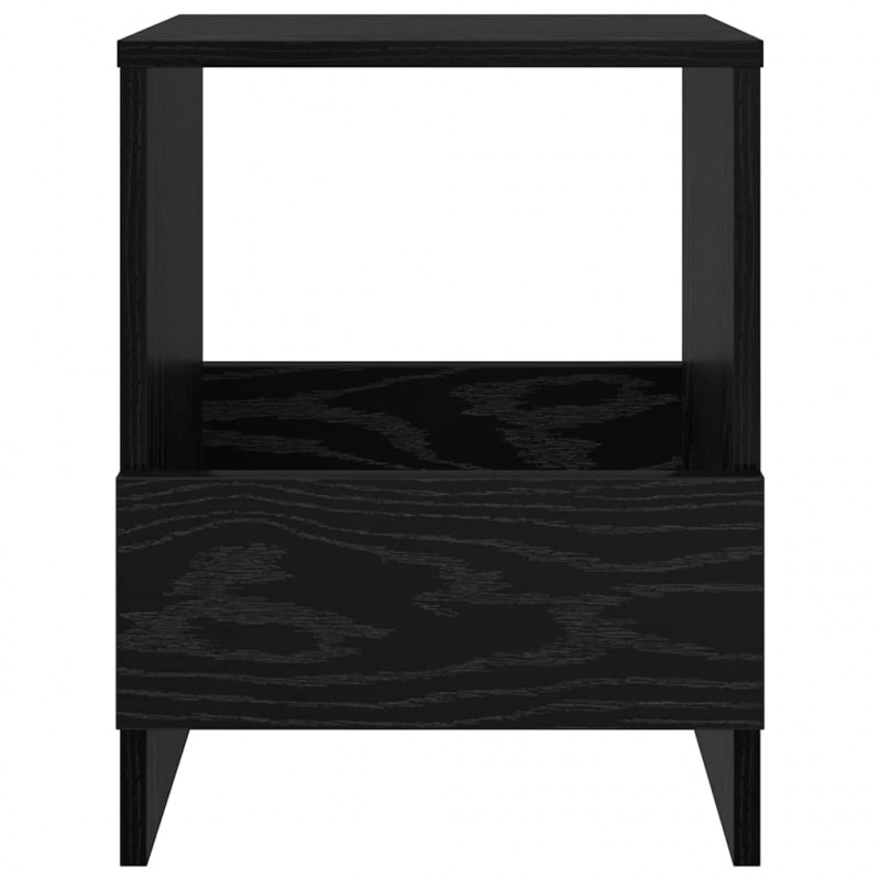 Regał na gazety 2 pcs Czarny Dąb 35 x 30 x 45 cm