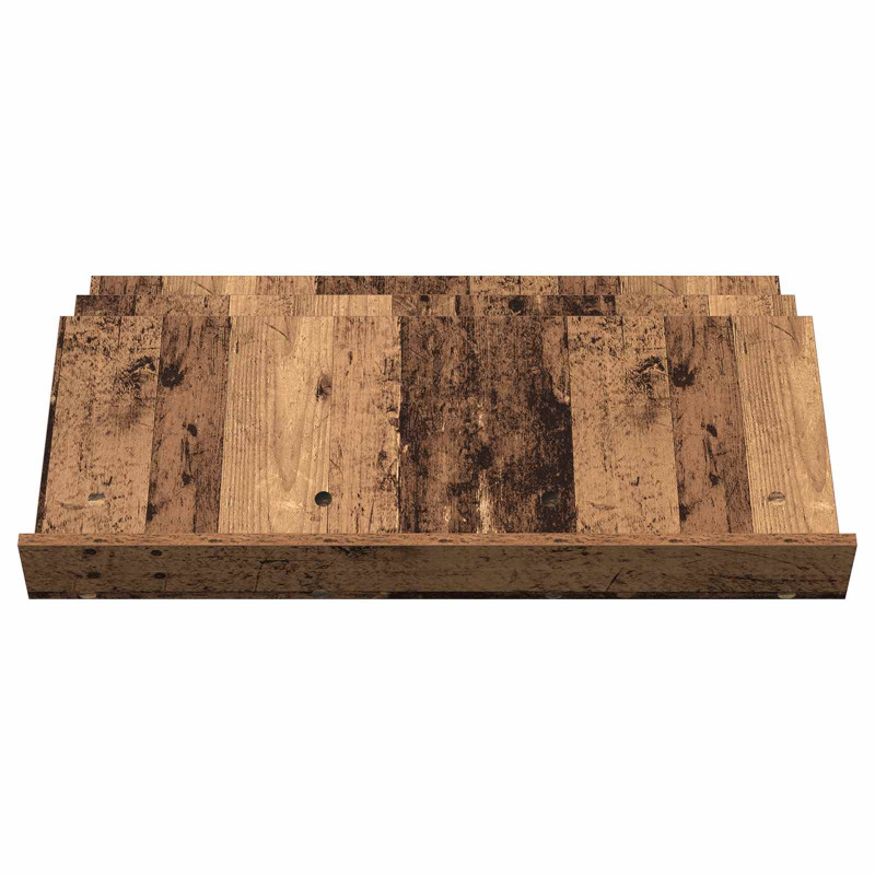 Regał na gazety z półką Stare drewno 90 x 53 x 28,5 cm